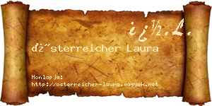 Österreicher Laura névjegykártya