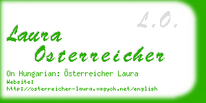 laura osterreicher business card