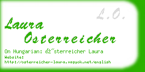 laura osterreicher business card